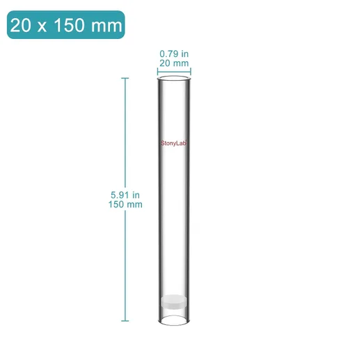 Vista 2 de stonylab Dedal de extracción de vidrio, dedal de extracción de vidrio borosilicato de porosidad media con diámetro interior de 0.591 in 0.787 in