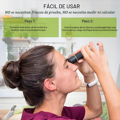 Vista 5 de Refractómetro de alcohol manual, V·RESOURCING 0~80% medidor de contenido de alcohol, herramienta para licores destilados de etanol con agua como