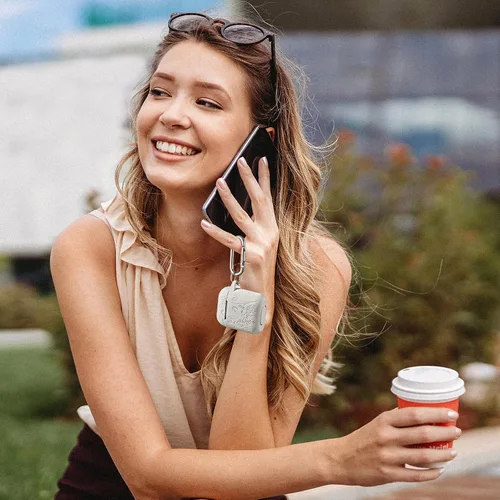 Vista 5 de Lerobo - Funda para AirPod de 2ª/1ª generación con llavero Luz estelar
