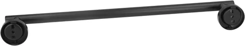 Vista 9 de Toallero para baño, toallero de acero inoxidable 304, toallero negro mate de 17.7 in, toallero de barra simple y elegante para baño, cocina