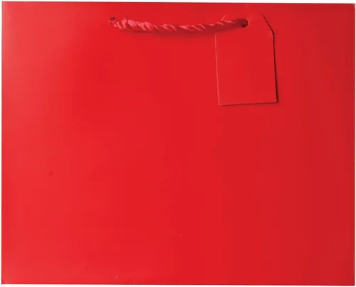 Vista 2 de Jillson Roberts Bolsas de regalo jumbo, dorado mate, 6 unidades Oro