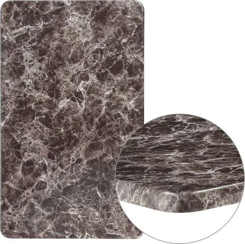Vista 2 de Flash Furniture 24x42 in Mesa rectangular laminada, gris