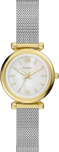 Vista 16 de Fossil Carlie - Reloj de cuarzo de acero inoxidable de tres manecillas para mujer