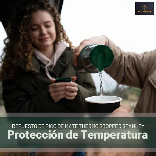 Vista 8 de Tapón térmico/térmico Pico de Mate Stanley tapa de repuesto, se adapta a botellas clásicas de boca ancha con aislamiento al vacío