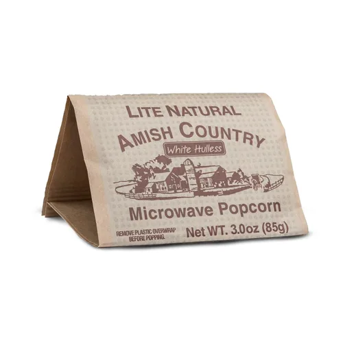 Vista 2 de Amish Country Popcorn Palomitas de maíz para microondas antiguas Sin OMG, sin gluten, apto para microondas y Kosher