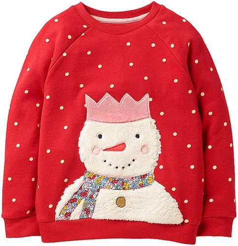 Vista 18 de HILEELANG - Sudaderas de cuello redondo para niñas, manga larga, para invierno