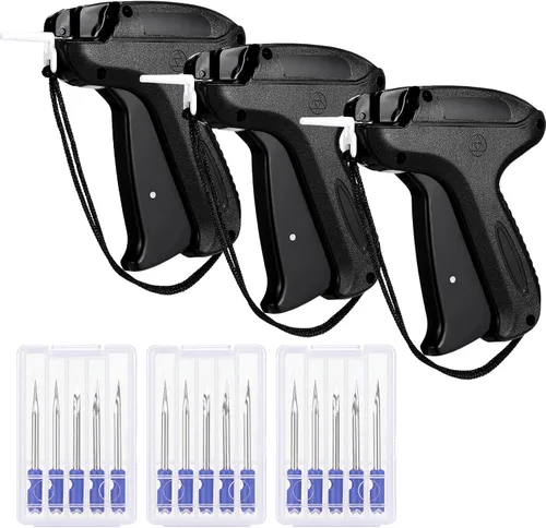 Vista 9 de Honoson Aplicador de pistola de etiquetado de 3 piezas con 15 agujas de Azul