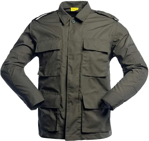 Vista 2 de LANBAOSI Conjunto táctico de caza para hombre, uniforme de combate, camisa, chaqueta y pantalones