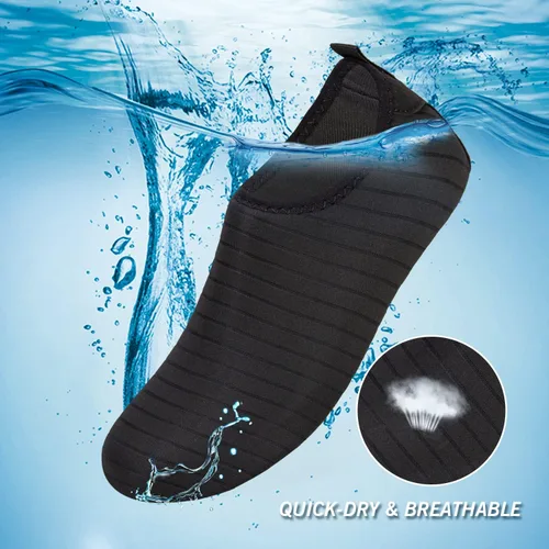 Vista 3 de IceUnicorn - Zapatos acuáticos para playa, natación, para hombres y mujeres, de secado rápido, para andar descalzo, piscina, yoga