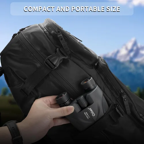 Vista 6 de Binoculares compactos de 6 x 25, mini bolsillo pequeño tamaño portátil 9.5 ° campo de visión gran angular de 0.827 in, ocular grande, gafas ED