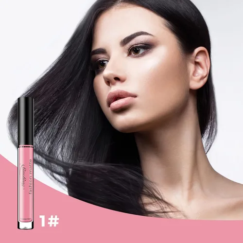 Vista 3 de Maquillaje de lápiz labial líquido gótico mate de Halloween, taza antiadherente impermeable y brillo de labios de larga duración, lápices labiales A1