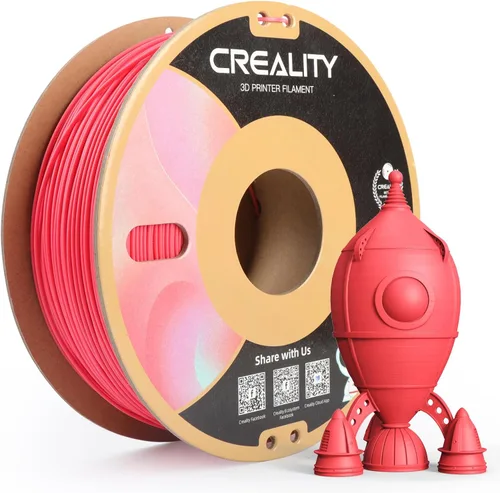 Vista 48 de Creality PLA - Filamento de impresora 3D de 1.75 mm, paquete de filamento para impresoras 3D, resistencia mejorada sin deformación, precisión