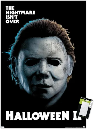 Vista 18 de Trends International Halloween II - Póster de pared de pesadilla, 22.4 pulgadas de largo x 14.7 pulgadas, versión enmarcada en madera de granero
