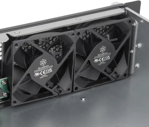 Vista 8 de Silverstone Technology RM23-502-MINI, 2U Dual 5.25" Drive Bay Micro-ATX chasis de servidor industrial para montaje en rack con interfaz USB 3.1