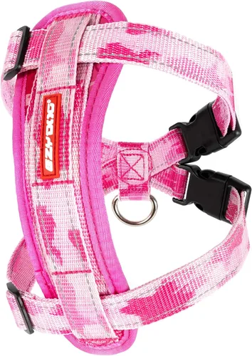 Vista 4 de EzyDog Arnés para perro sin tirones con placa de pecho – Arnés a prueba de escape con costuras reflectantes y acolchado cómodo para paseos fáciles