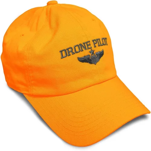 Vista 45 de Gorra de béisbol suave, dron, piloto, gris, bordado, insignias, ovnis, algodón, para papá veterano, sombreros para hombres y mujeres Aqua Design Only