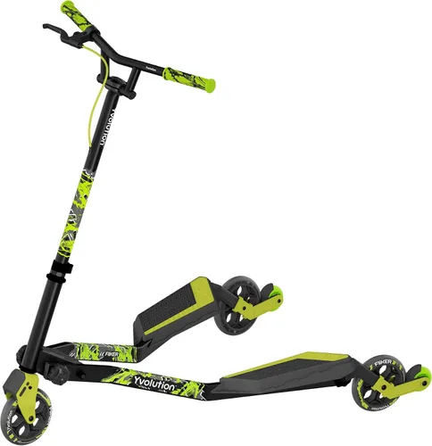 Vista 9 de Yvolution Y Fliker Lift Drift Scooter – 3-Wheel Self-Propelling Wiggle Scooter with Lift Technology, 360° Spinning Handlebars, Foldable, Ages 7+