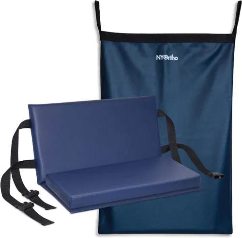 Vista 8 de NYOrtho Extensor de reposapiés para silla de ruedas, protector de cojín de piernas, se asegura fácilmente con correa de liberación rápida, anchos