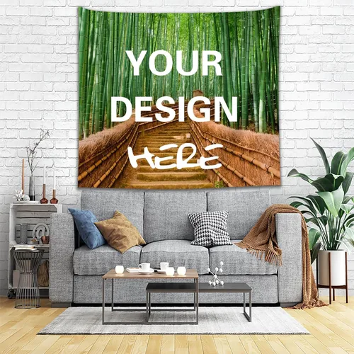 Vista 9 de HTYJFIG Tapiz personalizado para subir imágenes, tapiz de fondo personalizado, regalos personalizados para decoración del hogar y dormitorio