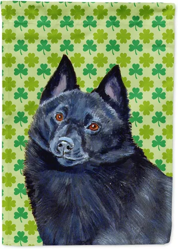 Vista 228 de Caroline's Treasures SS4442GF Affenpinscher Bandera de jardín con retrato de trébol del día de San Patricio para buzón, bandera decorativa