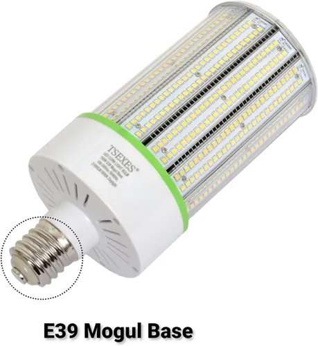 Vista 4 de TSEXES Bombilla LED de maíz de 150 W, bombilla LED con base Mogul E39 de 21000 lúmenes, reemplazo de 5000 K (600-800 W), haluro metálico/HID/CFL