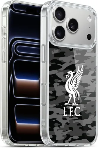 Vista 233 de Head Case Designs Funda de gel con licencia oficial del Liverpool Football Club Away Colourways Crest Camou [protección de grado militar] compatible