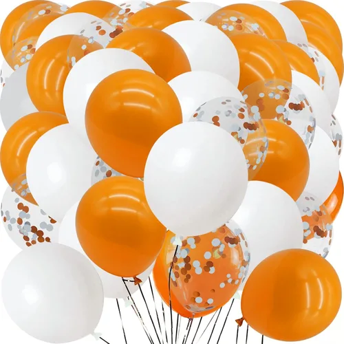 Vista 7 de Globos verdes con globos de confeti, globos de látex de 12 pulgadas, 80 piezas para decoración de bodas, cumpleaños, baby shower, fiestas