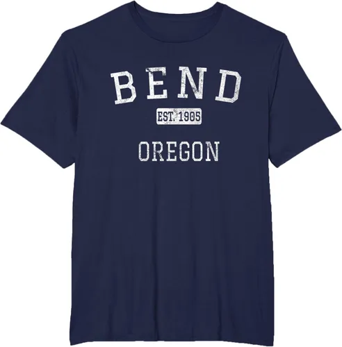 Vista 67 de Bend Oregon OR Camiseta vintage, Negro