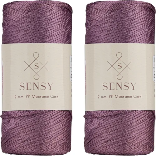 Vista 177 de Sensy Premium 2mm 229.5 metros de cuerda de poliéster 100% cordón de polipropileno Cordón de macramé 2mm Cordón para bolso de crochet Hilo