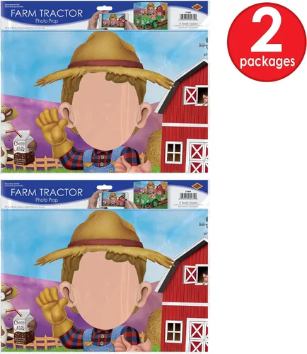 Vista 3 de Beistle , 2 accesorios para fotos de granja, 3 pies 1 pulgada x 25 pulgadas