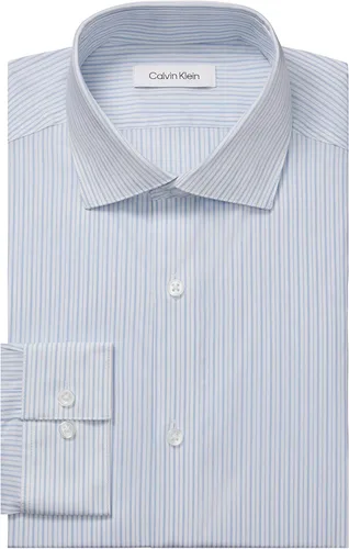 Vista 3 de Calvin Klein Camisas de vestir para hombre, sin planchado, elásticas, ajuste regular