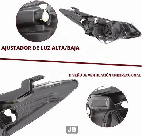 Vista 6 de JSBOYAT Compatible con el conjunto de faros delanteros Chevy Cruze 2016-2019 de repuesto, halógeno, no proyector, faro delantero estilo OE, lado