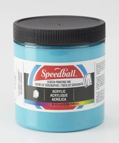 Vista 30 de Speedball Tinta acrílica para serigrafía, 8 oz, negra para impresiones en papel, fabricada en EE. UU