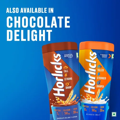 Vista 4 de Horlicks Original Classic Malt Plain, 1000 gramos