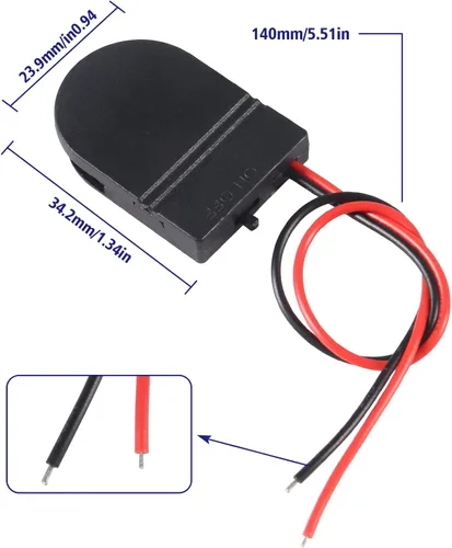 Vista 2 de Aobao Soporte de batería CR2032 de 15 piezas, soporte de batería CR2032 con interruptor, soporte para celda de moneda, 1 soporte de batería de botón