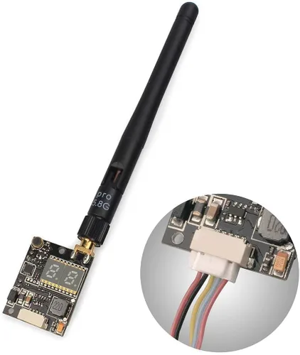 Vista 5 de AKK KC04 5.8G 600mW Transmisor FPV 700TVL 2.8mm 120 Grados Cámara FPV para Quadcopter de Carrera