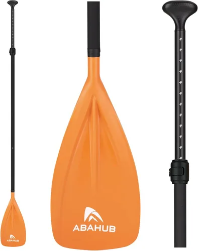 Vista 10 de Abahub SUP Paddles - 3 piezas ajustables de pie remo ligero para paddleboard, aleación de aluminio recubierto de poliuretano eje 68 a 84 pulgadas