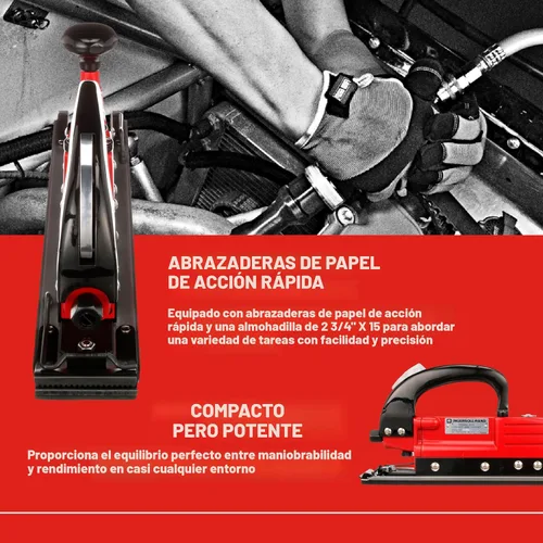 Vista 3 de Ingersoll Rand Lijadora de aire de línea recta 315, almohadilla de 2.75" x 17.5", 3,000 SPM