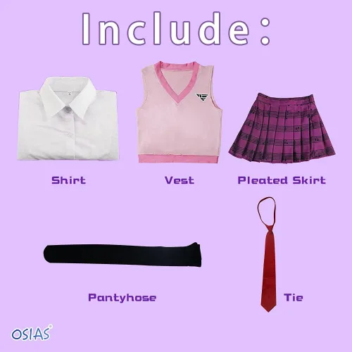 Vista 20 de OSIAS Traje de cosplay Disfraz de anime estilo campus japonés