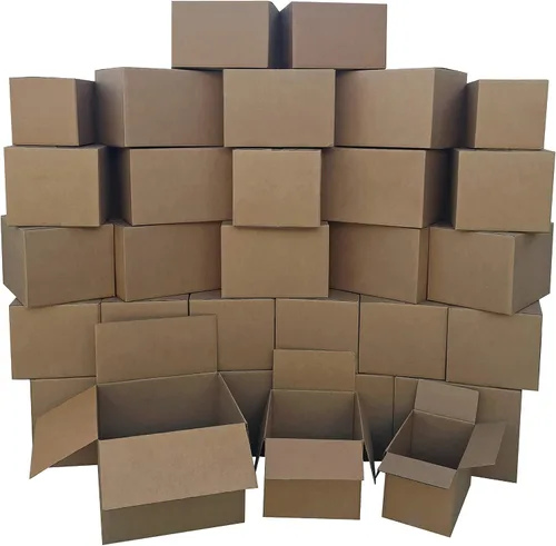 Vista 7 de Amazon Basics Cajas de cartón para mudanzas, paquete de 15, pequeñas, marrones, 16 x 10 x 10 pulgadas