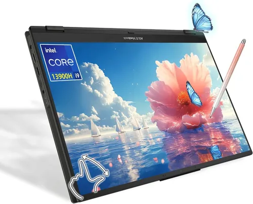 Vista 7 de ASUS Vivobook Flip OLED Touch Copilot+ de 14 pulgadas, Intel EVO Core Ultra 7 256V, Wi-Fi 7, bisagra de 360°, Thunderbolt4, Win 11, con mouse