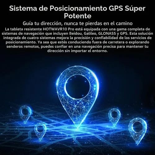 Vista 9 de HOTWAV R10 Pro 2025 Tableta Resistente Android 14 - 10.1 Pulgadas HD+ 10800mAh Tableta Impermeable, 20GB RAM+256GB ROM/1TB TF Tablets para Negro