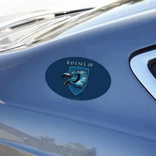 Vista 3 de Harry Potter Ravenclaw - Imán ovalado europeo de vinilo para nevera de coche