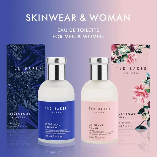 Vista 7 de Ted Baker Woman Pink EDT, fragancia femenina verde floral, notas de apertura, durazno fresco, bergamont y mandarina con almizcle cálido, vainilla