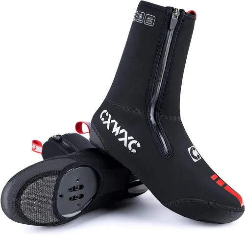 Vista 9 de CXWXC Cycling Shoe Covers Neoprene Waterproof,Winter Thermal Warm Full Bicycle Overshoes for Men Women,Road Mountain Bike Booties