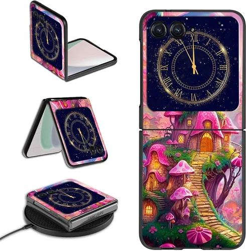 Vista 23 de Rossy Funda para Motorola RAZR 5G, para Moto RAZR 5G, funda delgada y ligera de policarbonato duro a prueba de golpes para Motorola Moto RAZR 5G