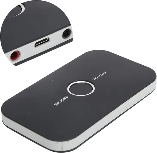 Vista 5 de Receptor transmisor Bluetooth 5.0, adaptador Bluetooth 2 en 1 0.138 in a audio AUX para computadora de televisión