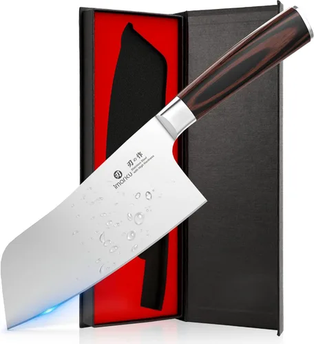 Vista 23 de imarku Juego de 15 cuchillos con afilador integrado, juego de cuchillos de cocina de acero inoxidable japonés de alto carbono, apto