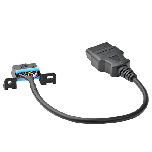 Vista 7 de iKKEGOL Conjunto de Cable Completo de 16 Pines OBD2 Macho a Hembra con Soporte de Montaje Bajo el Tablero y Conector de Extensión de Arnés