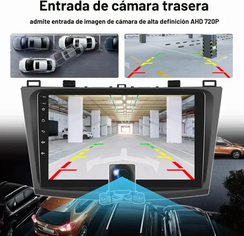 Vista 6 de Radio estéreo de coche para Mazda 3 2009 2010 2011 2012 2013, Android 15 2G+64G Carplay inalámbrico Android Auto, 9 pulgadas pantalla táctil coche